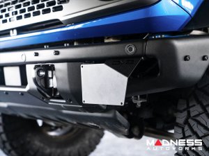 Ford Bronco Front License Plate Relocation Bracket - Factory Bumper - DV8